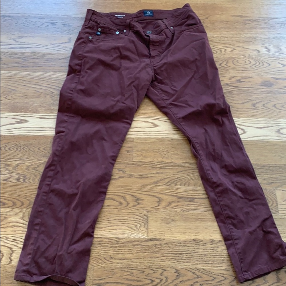 AG Maroon Jeans